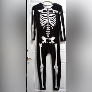 Women’s Skeleton Bodysuit Outfit Costume Onesie Halloween Morphsuits NWOT